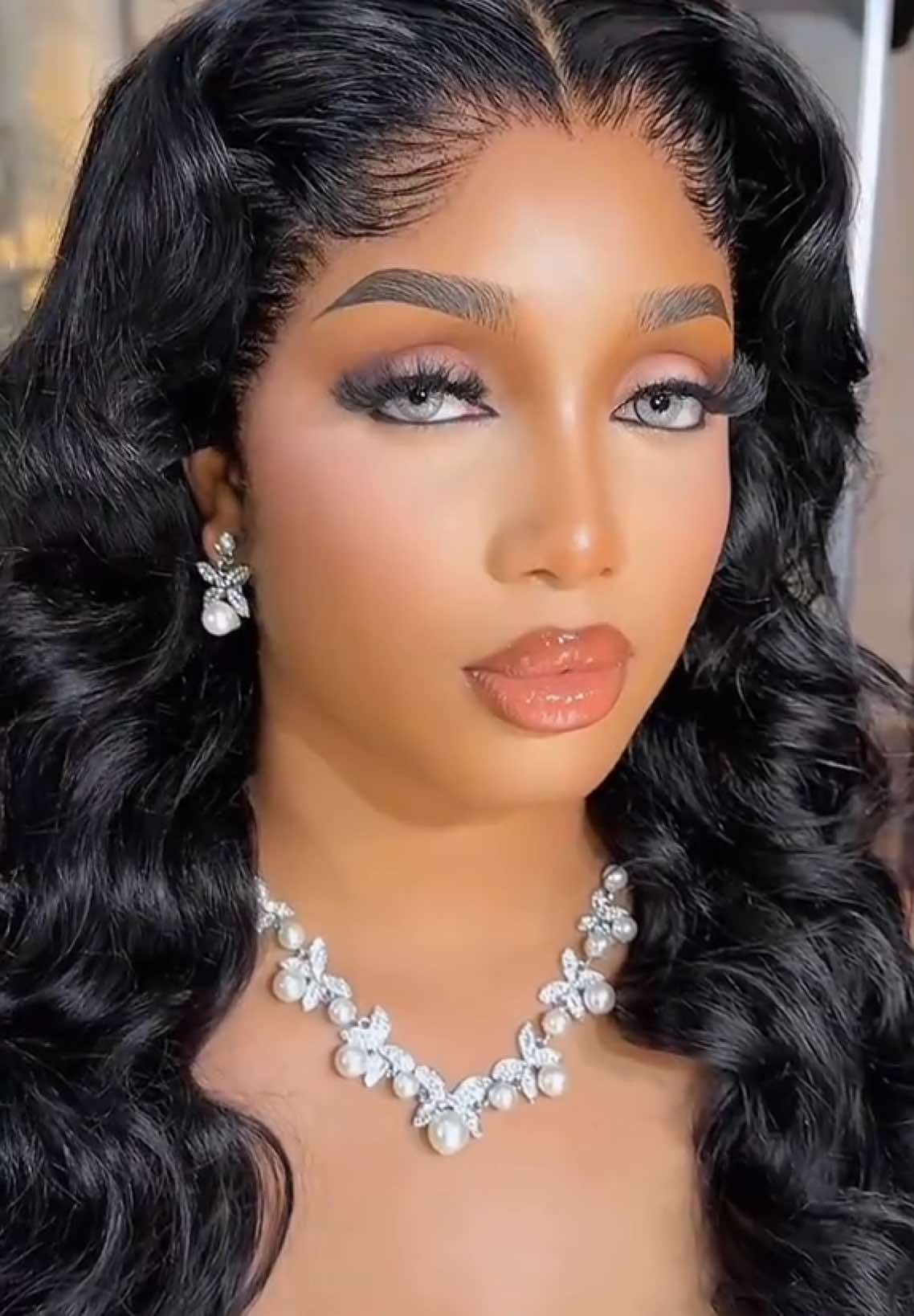 Makeup and hairstyling done by me 🙈. Makeup artist in Anambra. #makeupartistinanambra