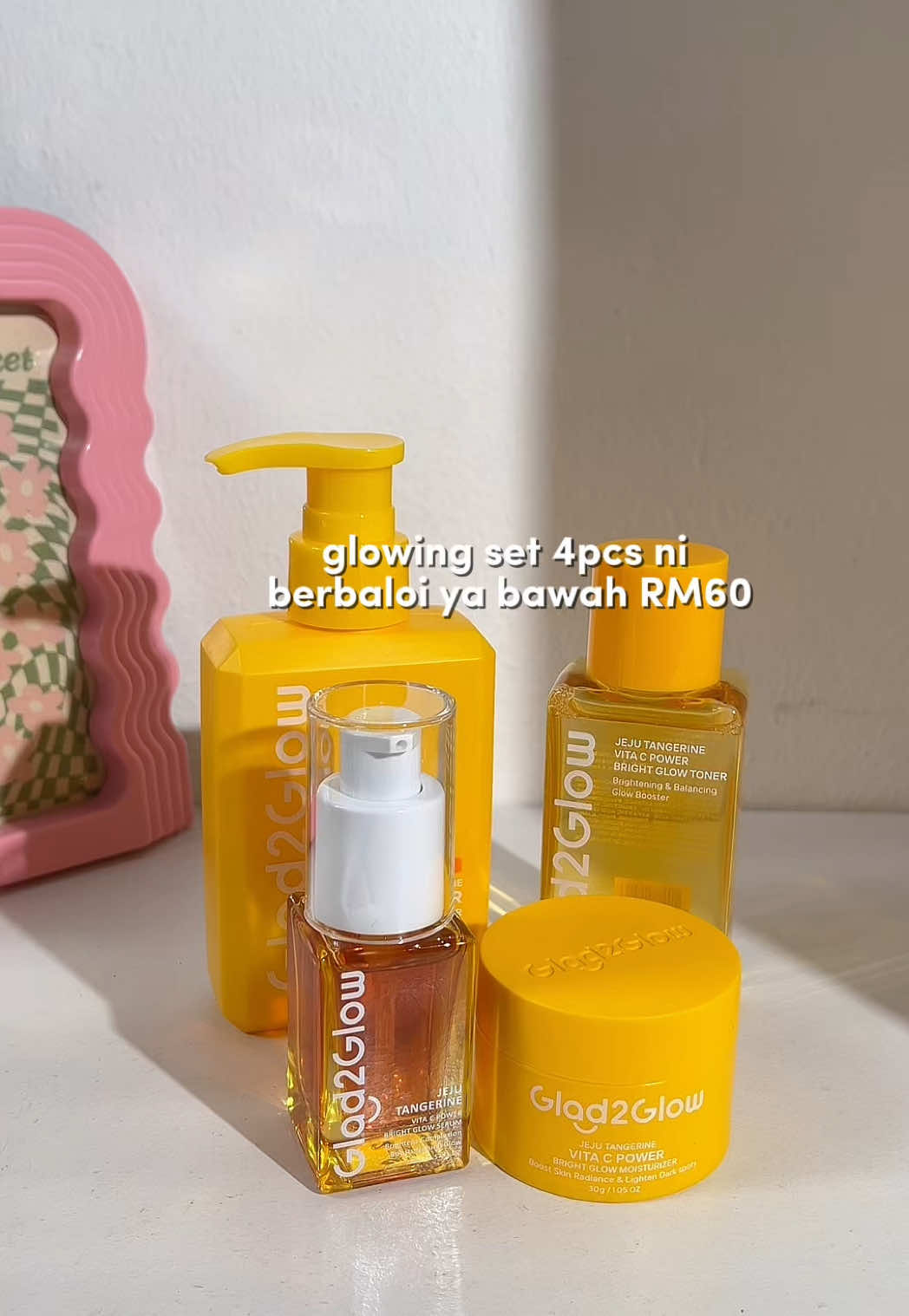 if korang jenis kulit kusam blh try this set🍊@Glad2Glow.my #glad2glowmy #vitaminc #vcbrighteningset 