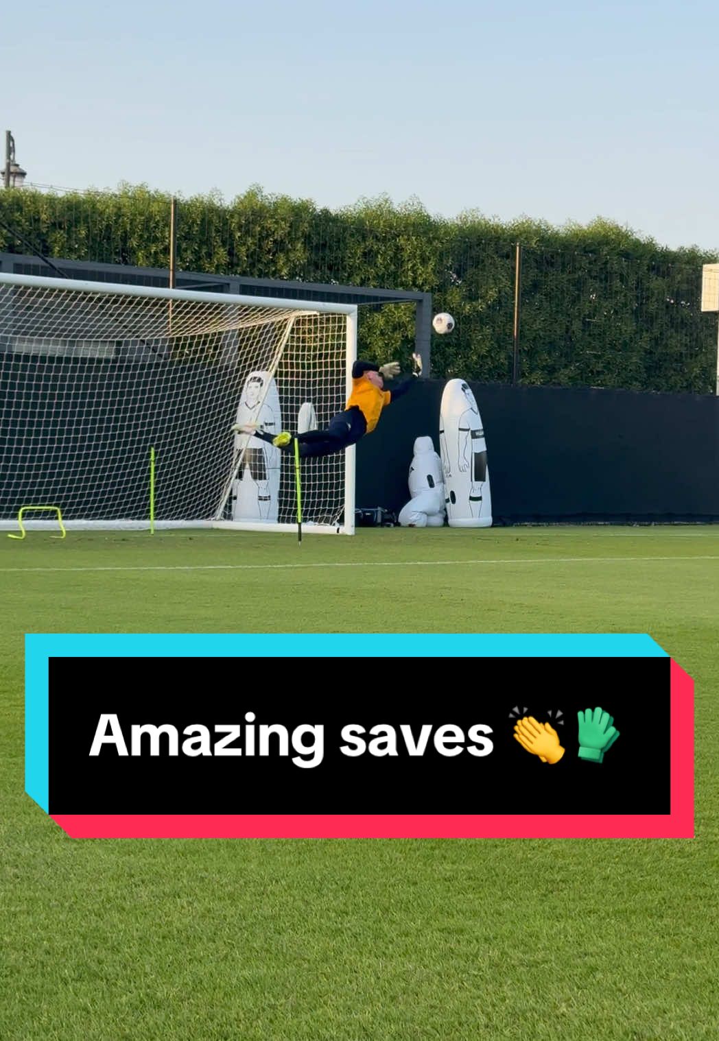 Two big saves in a row 😮 🧤  Tom Glover and Joe Gauci are put through their paces during our intensive training camp in Abu Dhabi 💪  #Socceroos #save #football #training 