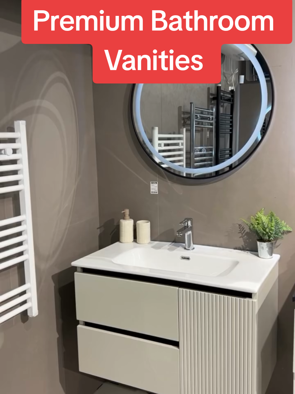 Elevate your bathroom with a premium wall-hung ceramic basin vanity cabinet crafted from durable PVC. This sleek, space-saving design offers ample storage and a modern aesthetic. The high-quality ceramic basin ensures longevity and easy maintenance. Perfect for contemporary bathrooms, it combines style and functionality effortlessly. #premiumquality #pvcvanity    #customized #cloversvanity #clovershomes #ledmirror #modern #bathroomvanity #foryoupageofficiall❤️❤️tiktok 