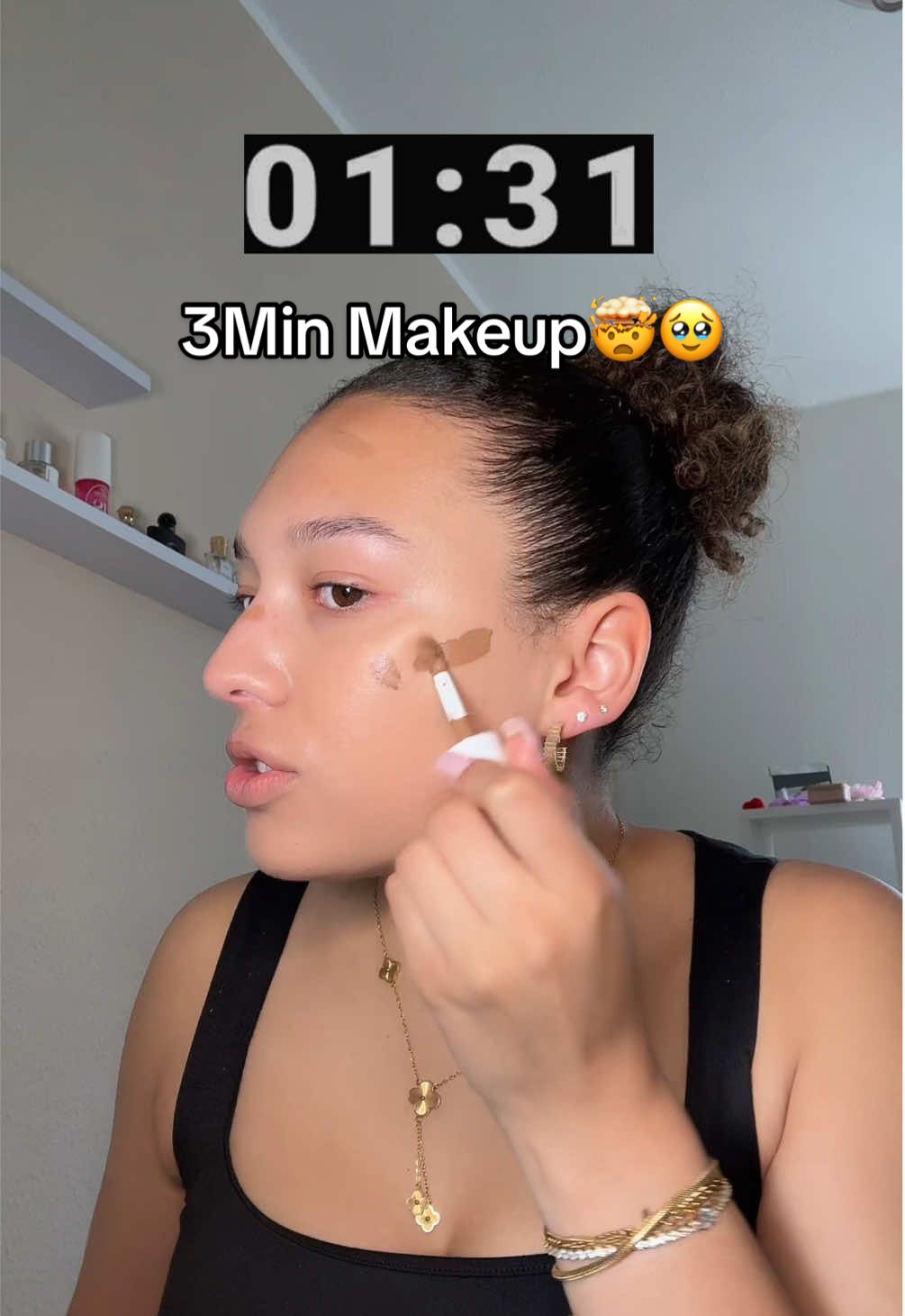 OMG es wurden 6min. …🤯🩷 #makeup #makeupchallenge #3minmakeupchallenge 