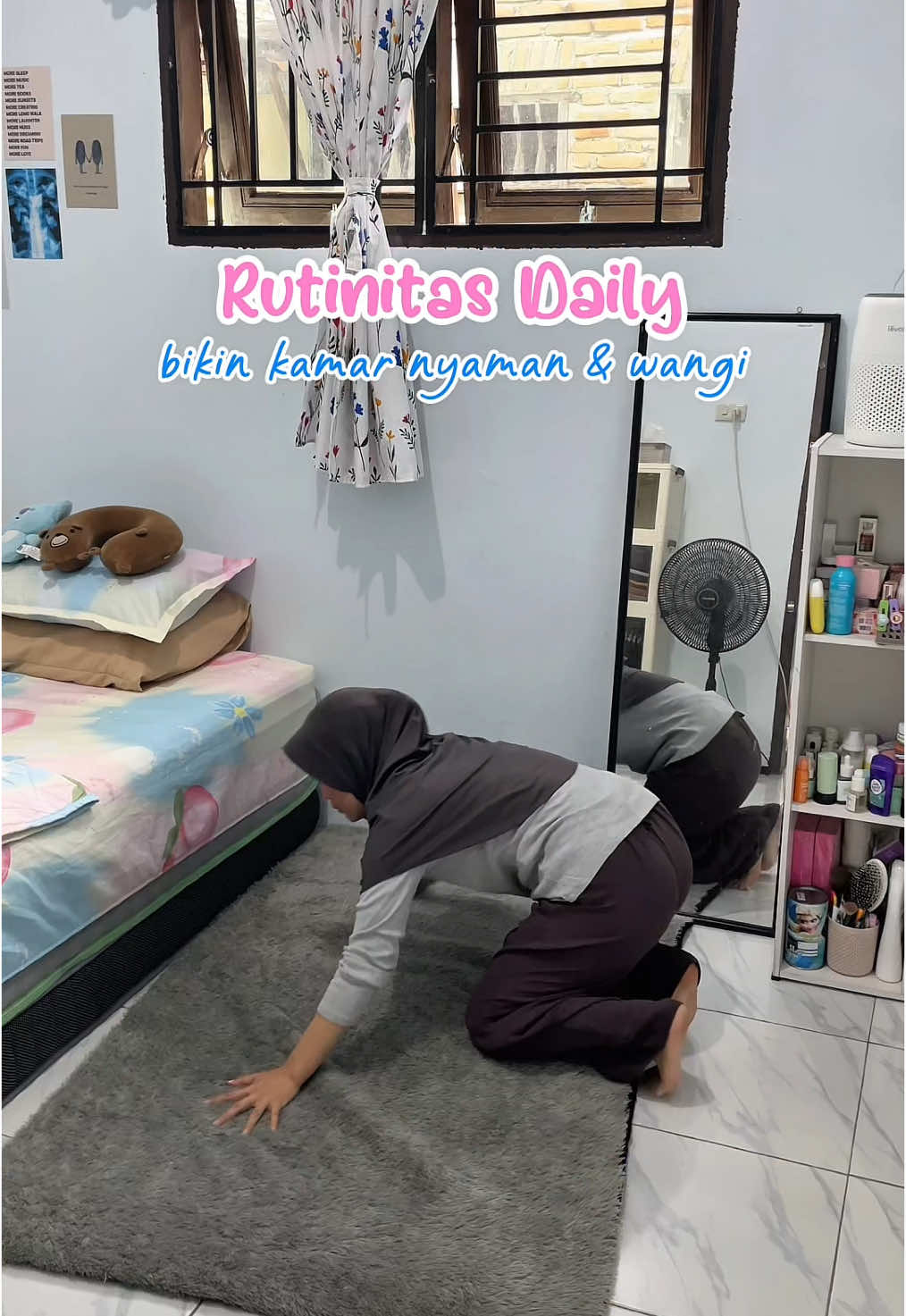 ya emang kerjaannya cuma dikamar ajasih wkwkwk tp aku suka kali sama kamar yg BERSIH RAPI WANGI #unikleenroomspray #unikleen 