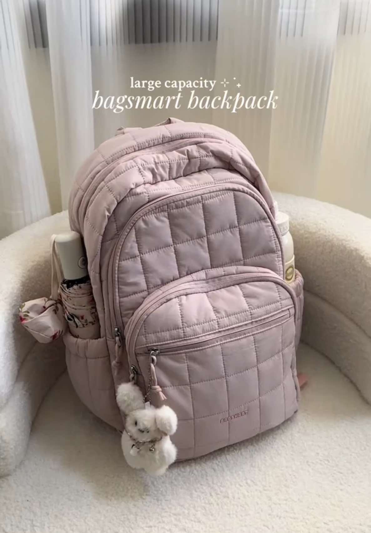 the perfect large capacity school backpack from @BAGSMART Store 💖💫✨ #bagsmartbackpack #bag #bagsmart #backpack #collegebag #schoolbackpack #schoolbag #backtoschool 