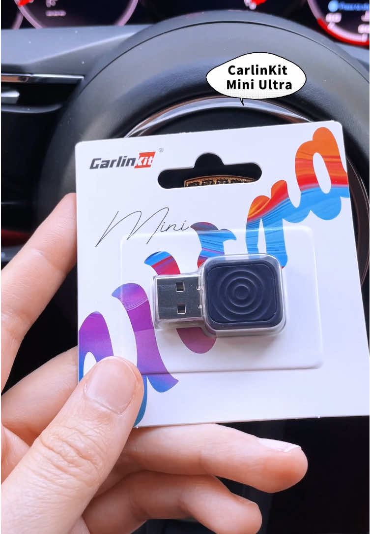 The smallest car adapter for upgrading both wireless CarPlay and wireless Android Auto!🤩 The new CarlinKit Mini Ultra #carlinkit #carplay #cargadgets #caressentials #carmods #androidauto #techtips #cartech #cartech #tiktokmademebuyit #fyp 