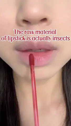 Lipstick is actually made of bugs 😨#fyp #foryou #knowledge #lipstick #cochineal