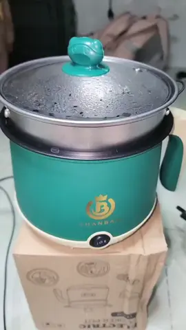 Nồi lẩu điện mini.nấu mì 2 tầng kèm giá hấp đa năng. nướng luộc. chiên. và chống dính  #hottrend #fyp #foryoupage 