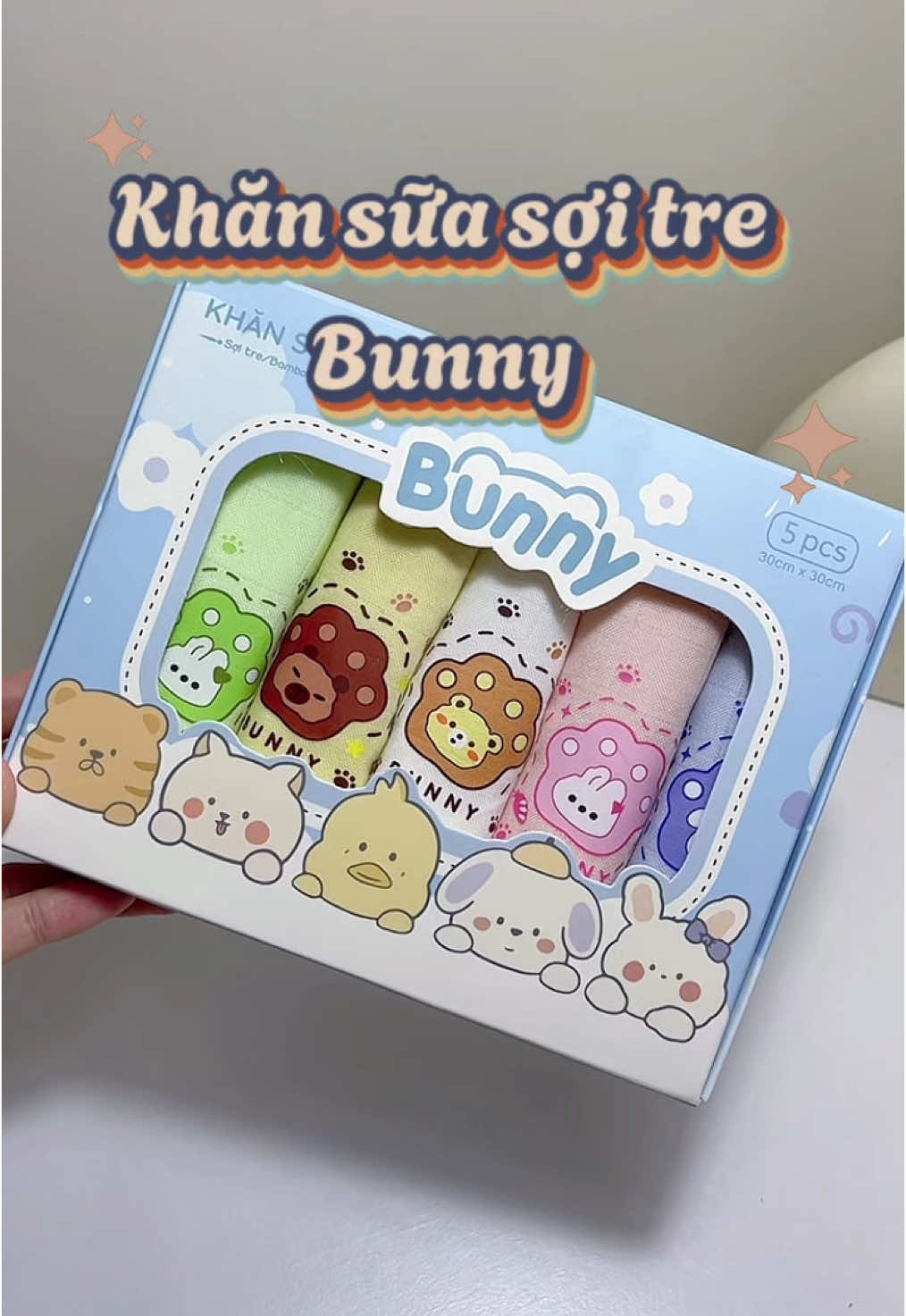 Khăn sữa sợi tre Bunny #khansuachobe #bunny #mevabe #xuhuong #reviewbeyeuoi 