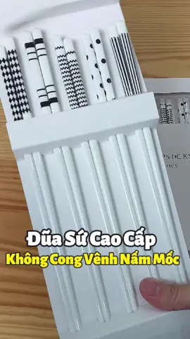 COMBO 5 Đôi Đũa Gốm Sứ Cao Cấp, Kháng Khuẩn Không Lo Nấm Mốc ##duagomsu #duaancom #duaancomcaocap #duasu #dungcunhabep #review #chipbongbmt