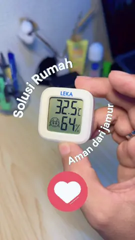 Coba cek kelembapan rumah kamu dengan alat ini.  #leka #cekkelembabanrumah #thehumidity #minihumidifier 