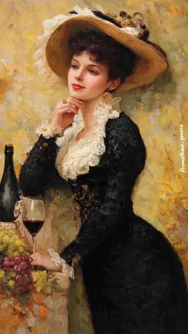 Gorgeous and delightful ladies of the past.✨ Pleasant pastime ☕🌹#aesthetic #oilpainting #oil #victorianlady #victorianfashion #aiart #vintagefashion #19century #prometheus_genera 