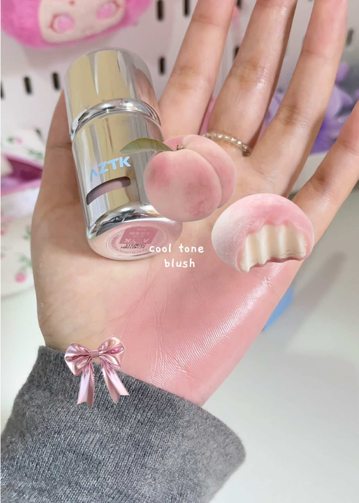 Just trying a new aztk viral pink blush, so in love with the pretty pretty shadess🫶🏻🤍🌸  #aztk #aztkblush #blush #blushon #blushes #viralblush #liquidblush #cbeauty #cooltone #makeupcollection #blushhack #unboxing #makeup #aesthetic 