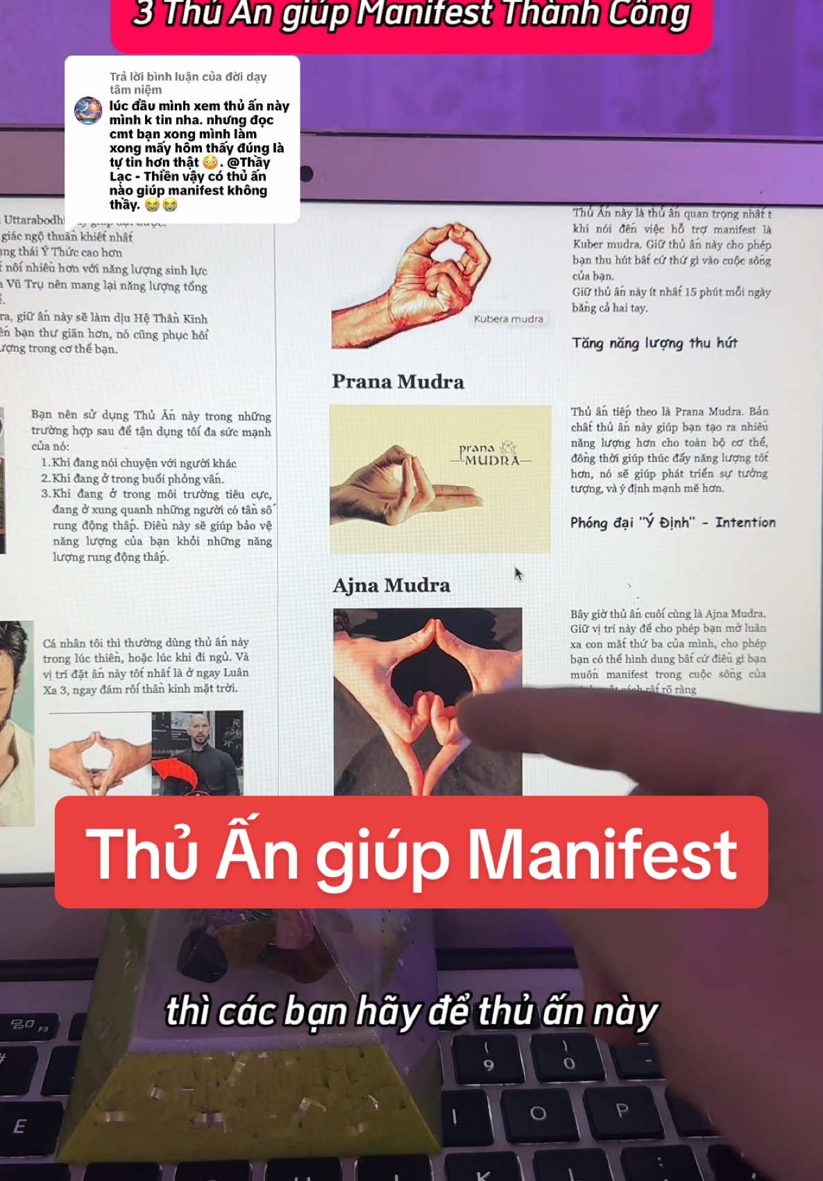 Trả lời @đời dạy tâm niệm 3 Thủ Ấn giúp Manifest thành công dễ dàng hơn #bacsilacthien #bacsilac #thaylac #thaylacthien #thien #phatphap 