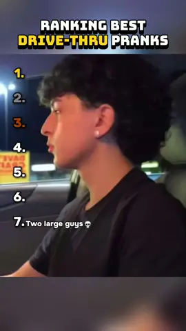 Ranking the best drive-thru pranks💀 #drivethru #ranking #pranks #moments 