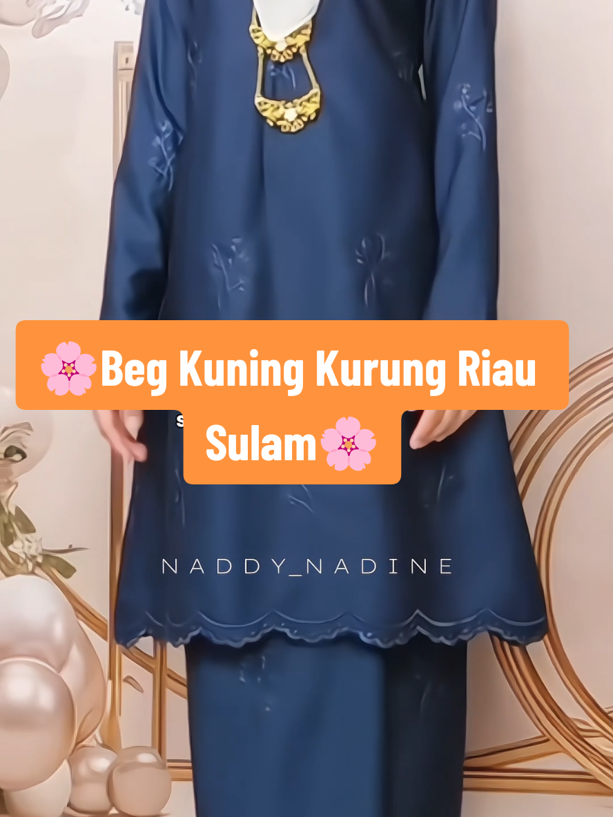 Kurung Riau sulam warna navy blue ni memang cantik nampak elegant dan exclusive je #kurungriau #bajukurungriau #kurungcantik #bajukurungcantik #bajukurung 