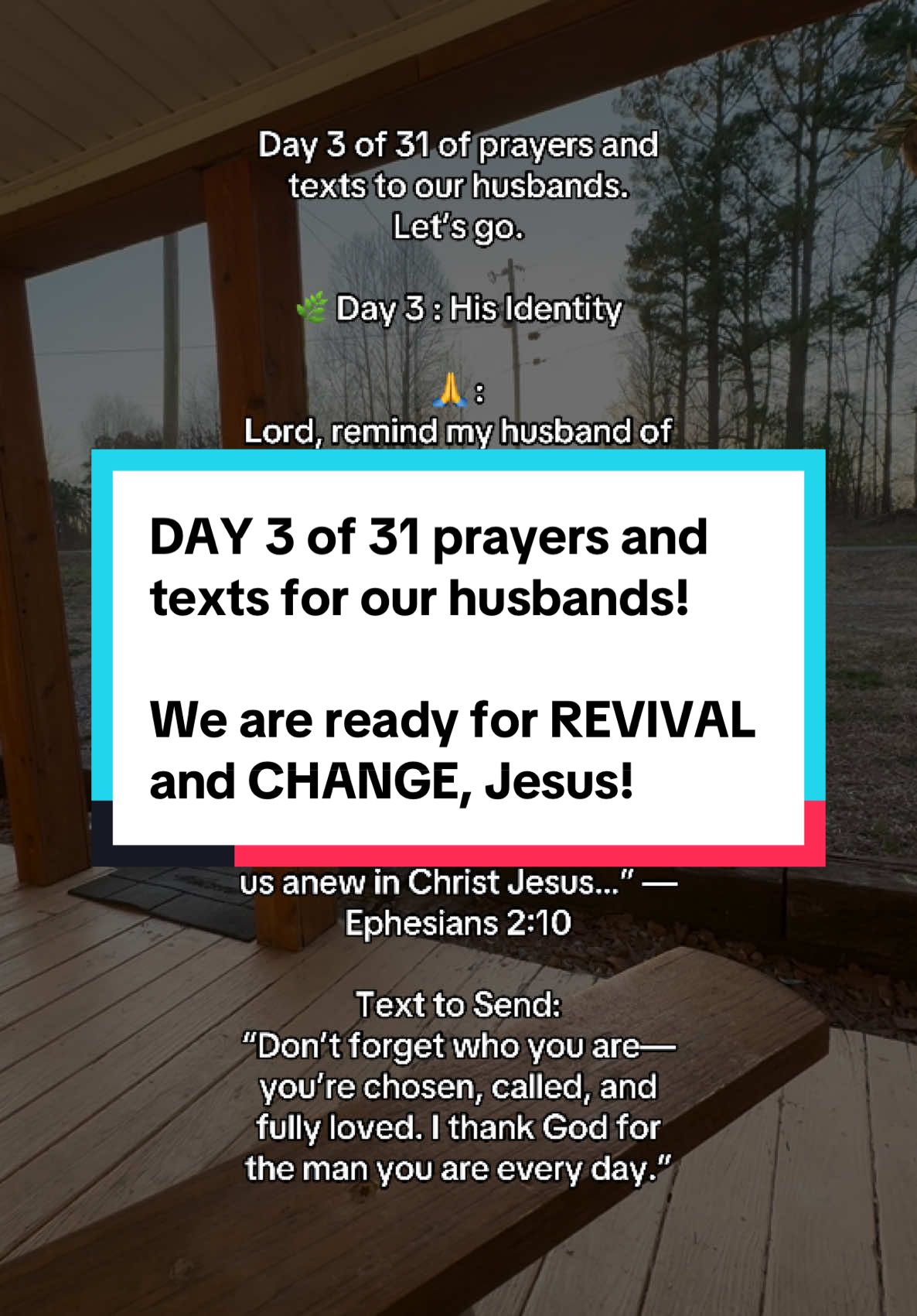 Where is everyone praying from? Let’s see what God does in these 31 days! Comment below 👇  God. We are ready for REVIVAL!  #powerofprayer #marriage #godlymarriage #prayerworks 