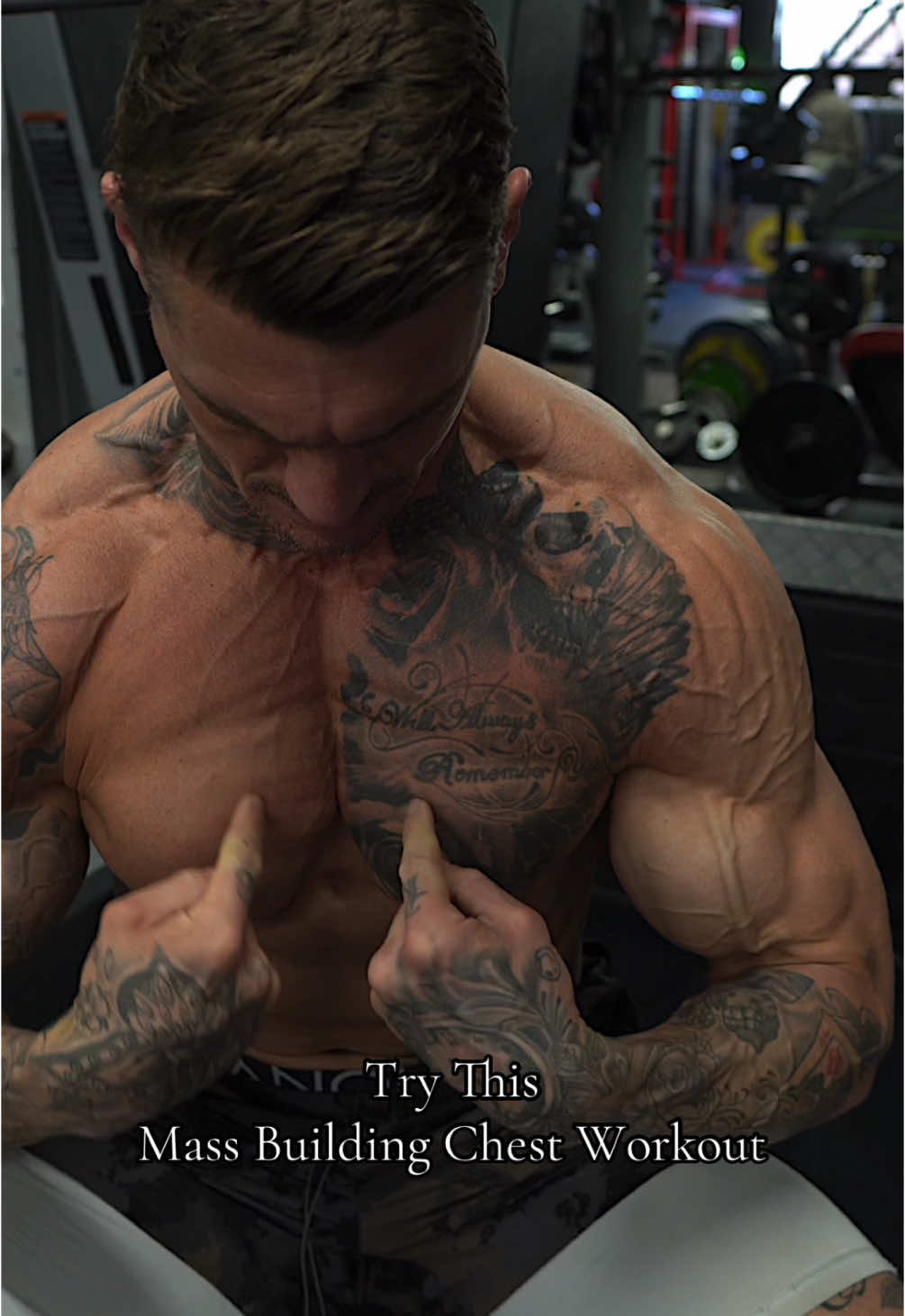 Mass Building Chest Day💪Save & smash this all round size building workout! 1) Incline Smith Machine - 4 x 8-10 2) High To Low Fly - 4 x 10-12 3) Flat DB Press - 4 x 8-10 4) Machine Fly - 4 x 10-12 5) Bodyweight Chest Dips - 3 x AMRAP (90sec Rest Between Sets & 2min Between Exercises) #chest #chestworkout #GymTok #musclebuilding #weightlifting 