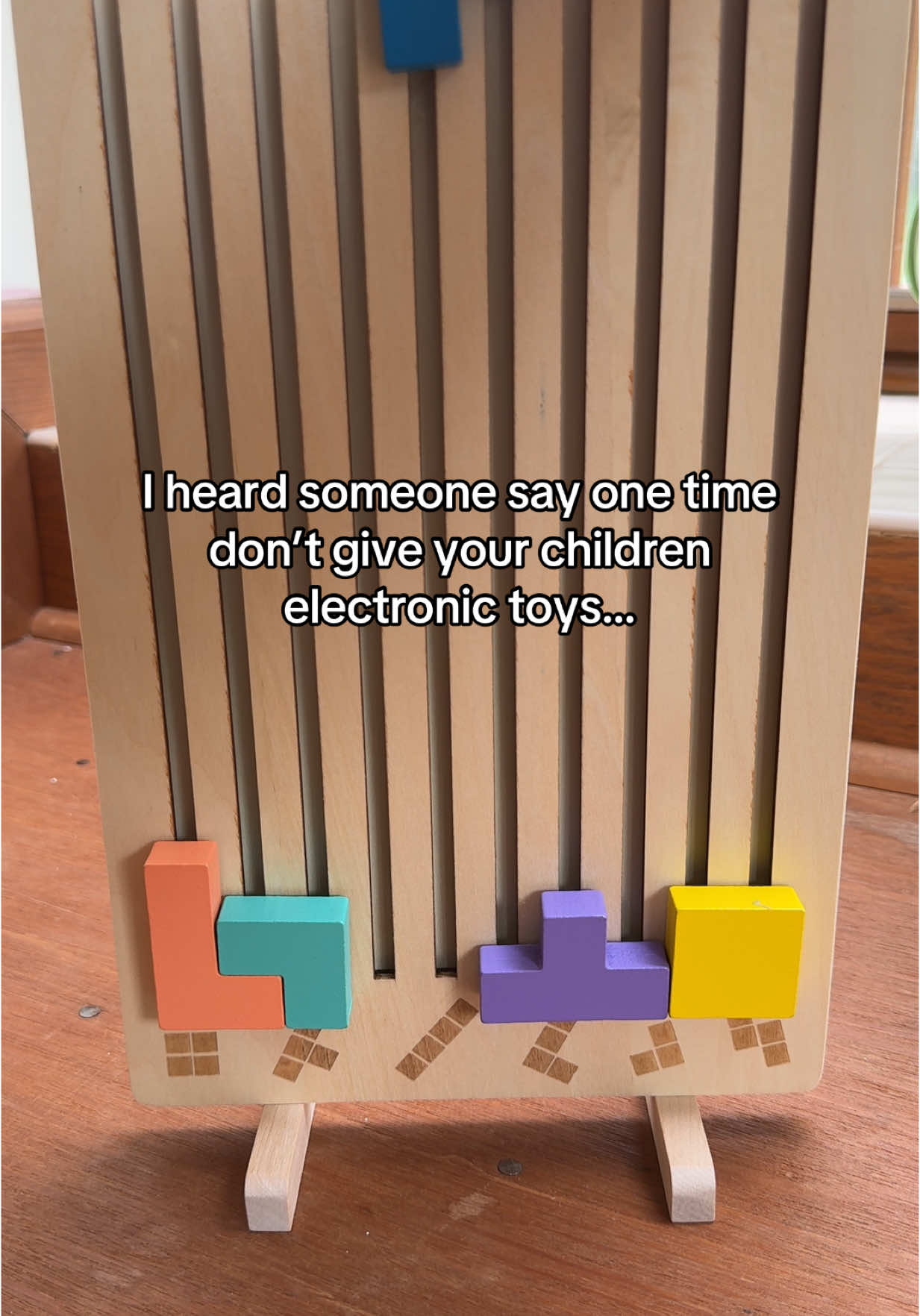 This is such a fun toy for your child or yourself! Tons of different things you can do with it!  #toys #toysoftiktok #toy #screenfreetoys #woodenpuzzle #games #momfinds #90s #90sbaby #woodenpuzzles 