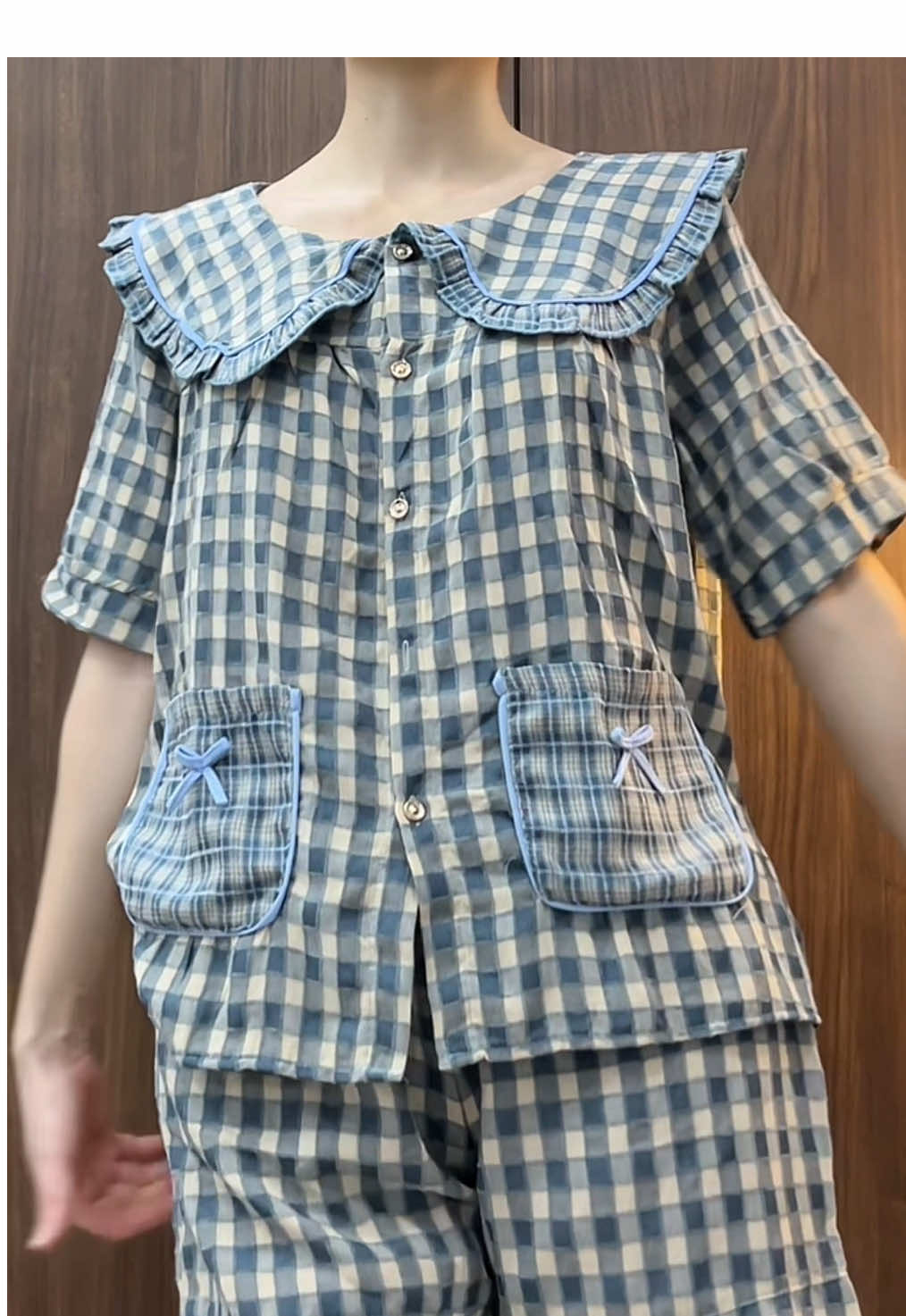 Mặc nhà siu thoải mái luôn á mí bà 🌸🌻✨ #phoidoxinh #bomacnha #bomacnhakecaro #donguxinh 