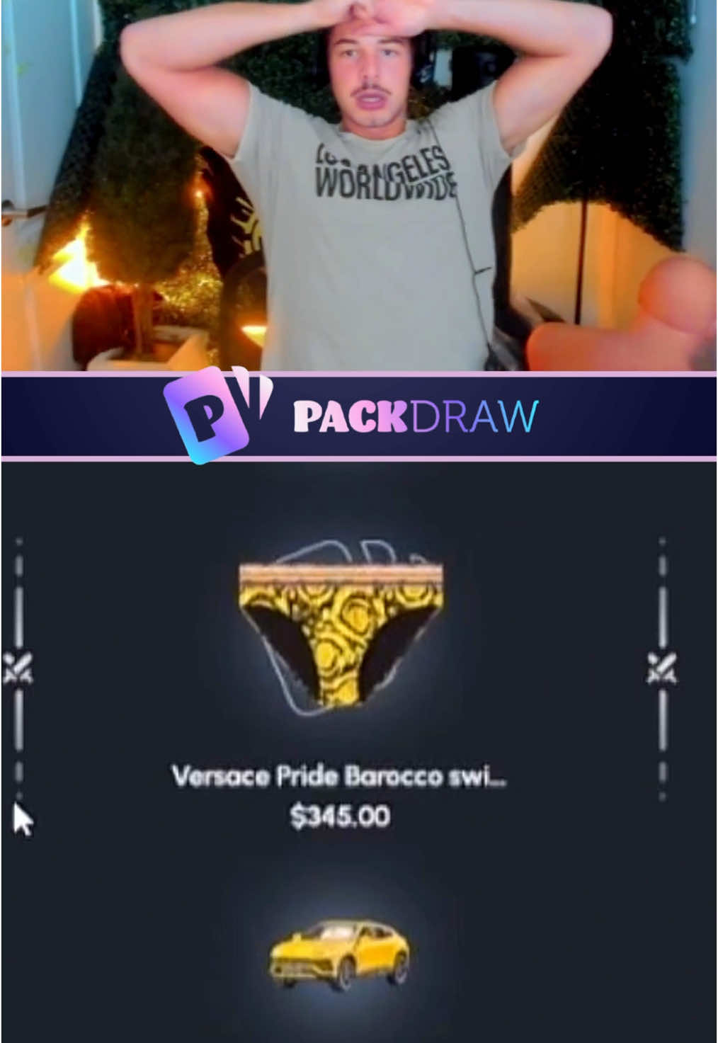 He pulled big on PackDraw but could still get it sniped!  #packdraw #fyp #kickstreamer 