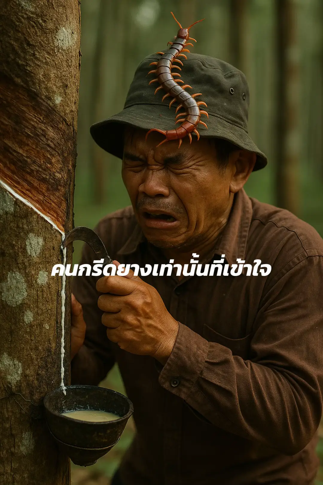 คนกรีดยางเท่านั้นที่เข้าใจ #กรีดยาง 