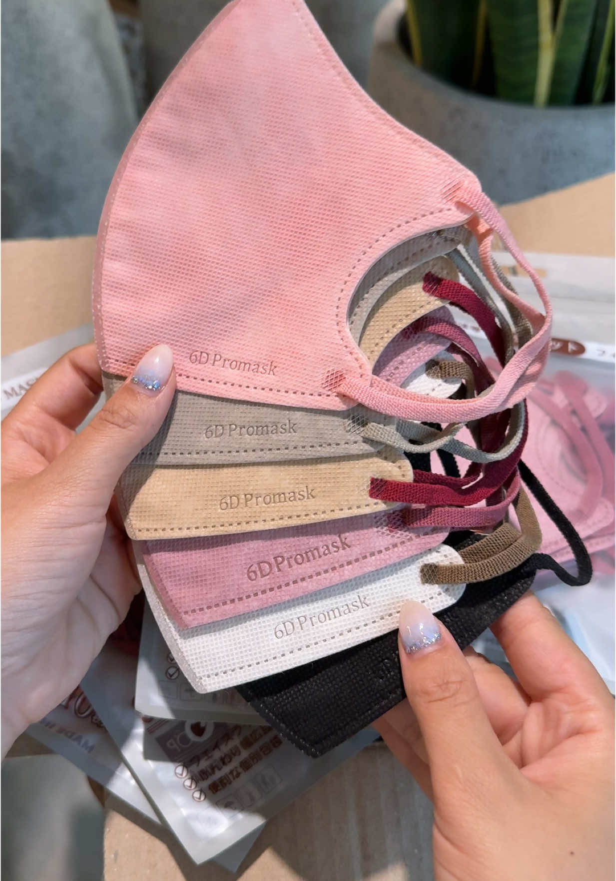 Khẩu trang 6D juli 3 lớp mỏng nhẹ êm ái #khautrang #khautrang6d 