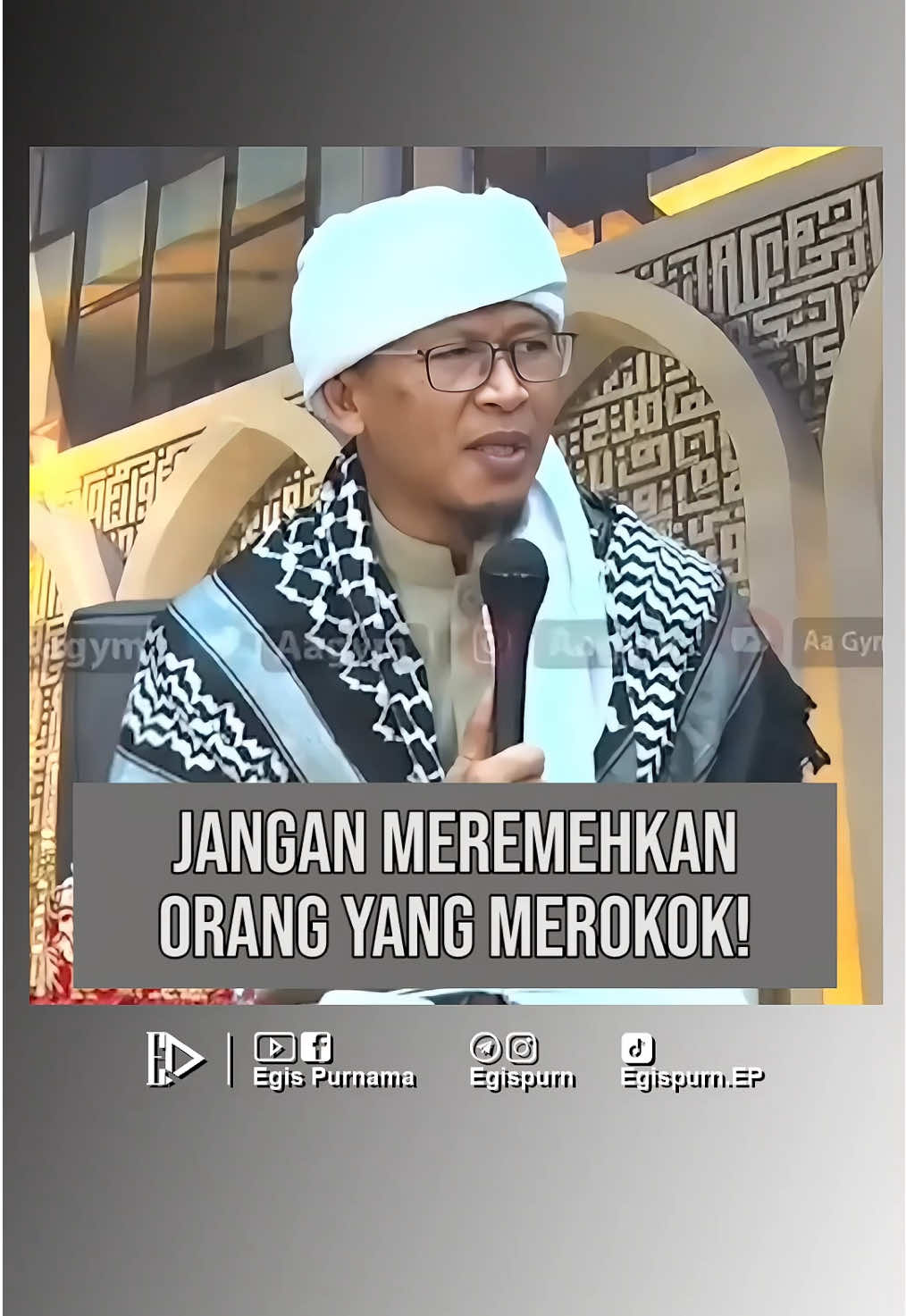 JANGAN MEREMEHKAN ORANG YANG MEROKOK!  #aagym #dakwah #kajianislam #fyppppppppppppppppppppppp 