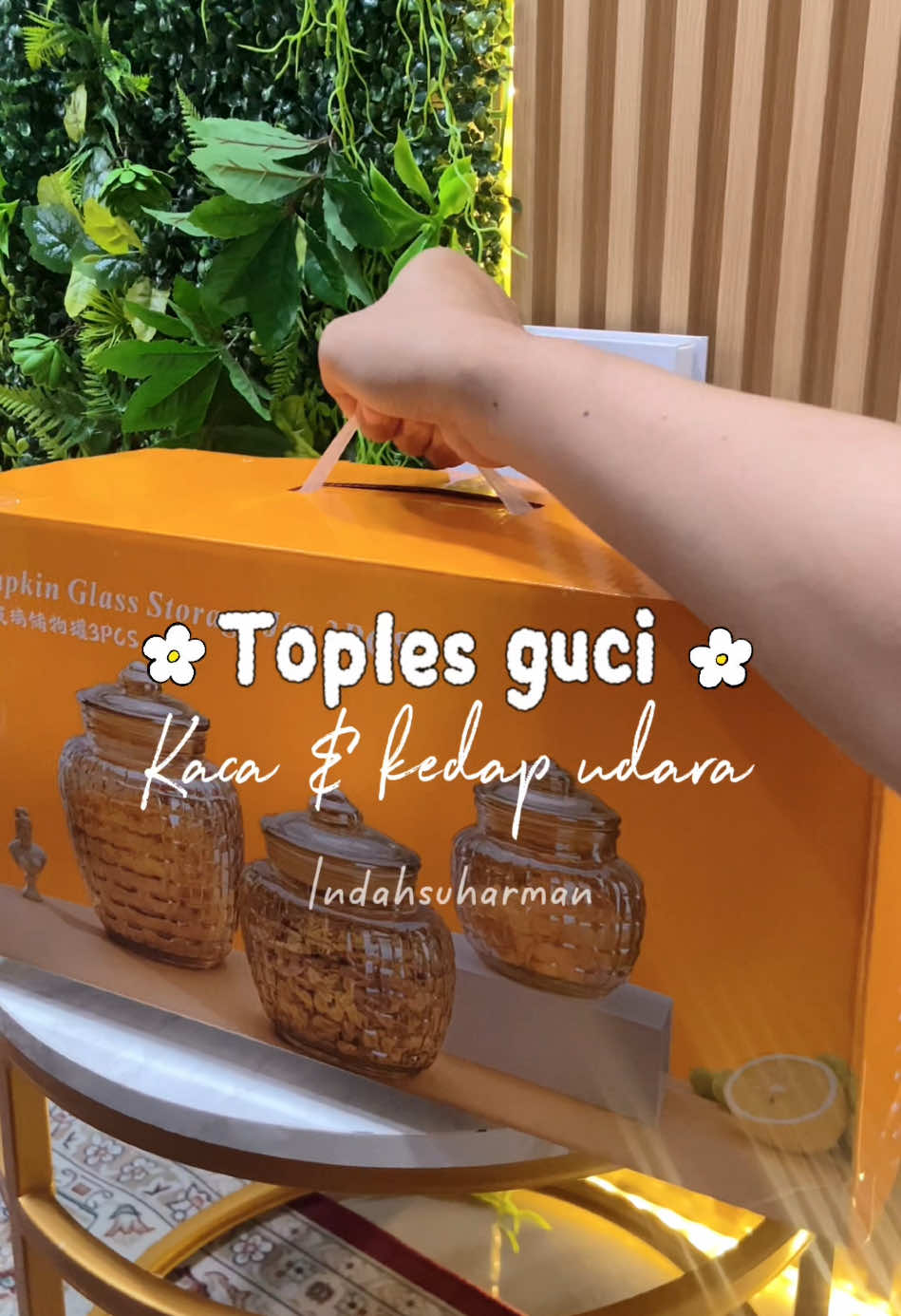 Toples kaca guci set isi 3 dan kedap udara. Yuk order dikeranjang✨