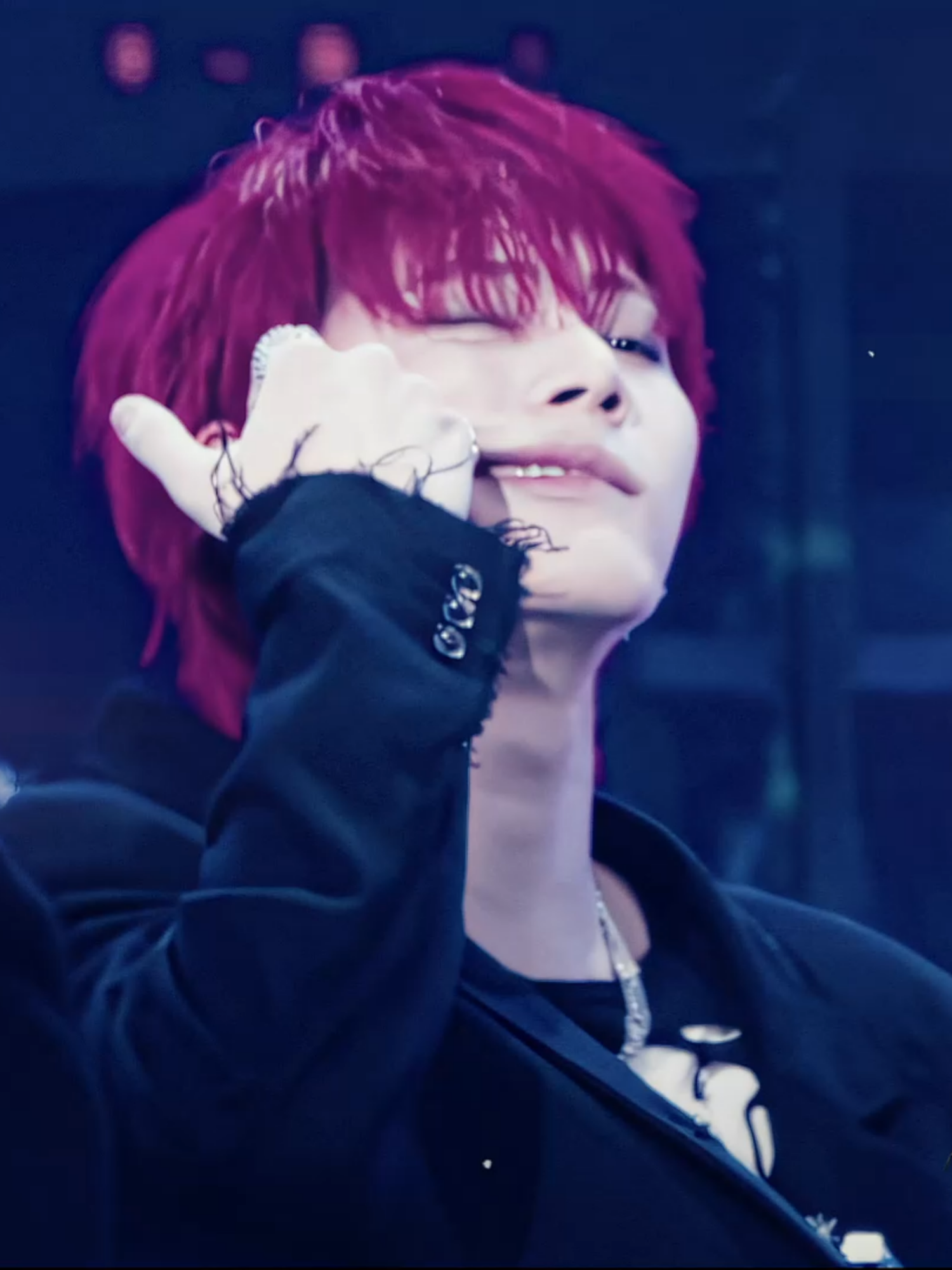 red suits him so well scp: @idkriwoo ib: 16cleclns #taesan #boynextdoor #kpop #hyukkats