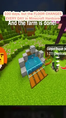 100 days, but the FLOOR CHANGES EVERY DAY in Minecraft Hardcore (3)