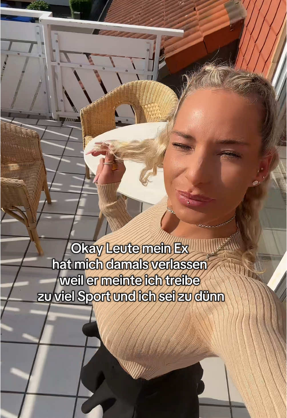 Oder gefällt dir meine sportliche Figur?🥹