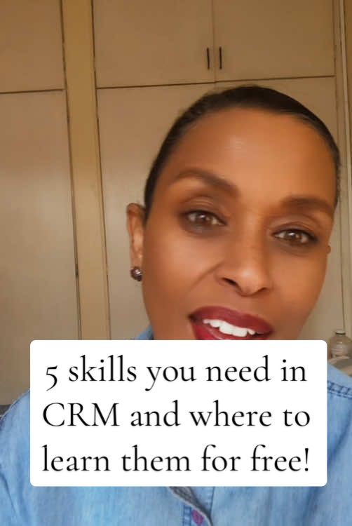 You don’t need a degree to work in CRM. Just the right skills. Here are 5 you can learn for free – and where to learn them. #CRMjobs #RemoteWorkSA #CareerTok #HubspotAcademy #LearnFree #NoDegreeJobs #JobTokSouthAfrica #SoftSkills #WorkInTech #CareerChange