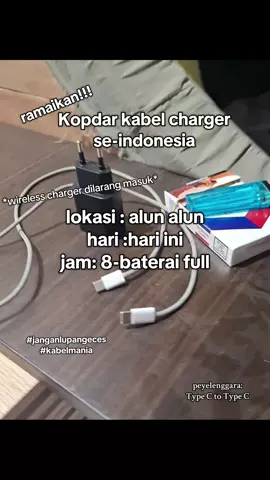 yuk ramaikan bolo🥰 #charger #typectotypec #kopdar #fyp #wireless 