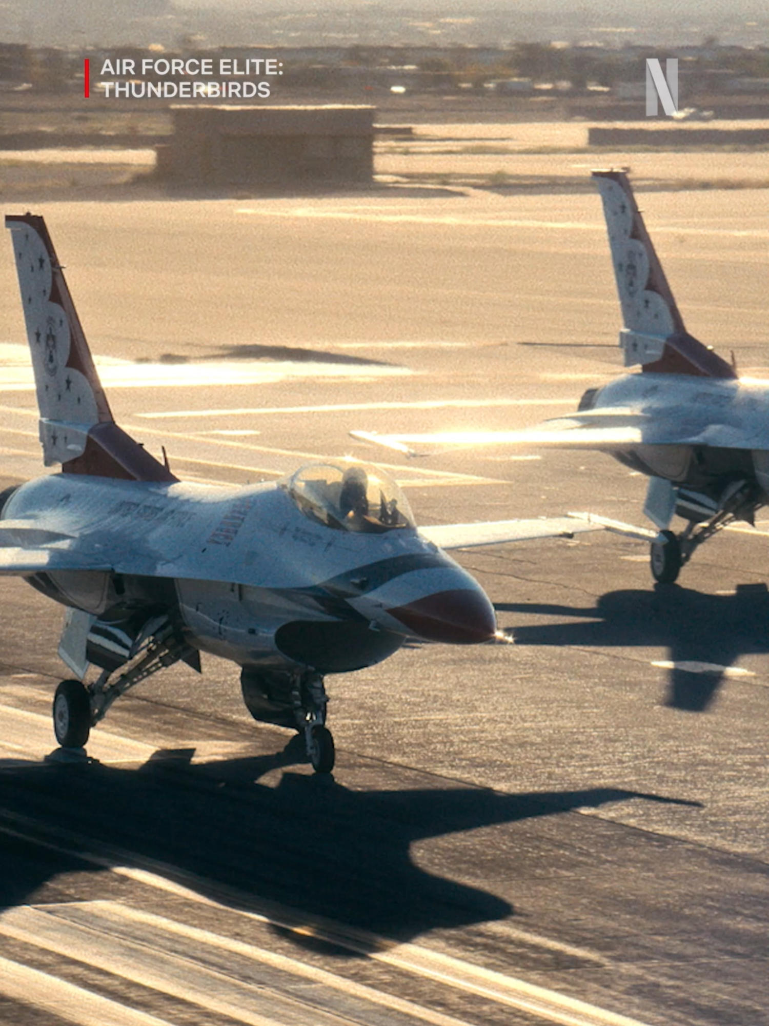 Six jets. Inches apart. Hundreds of miles per hour. 🤯  Air Force Elite: Thunderbirds is now playing on Netflix.  #AirForceElite