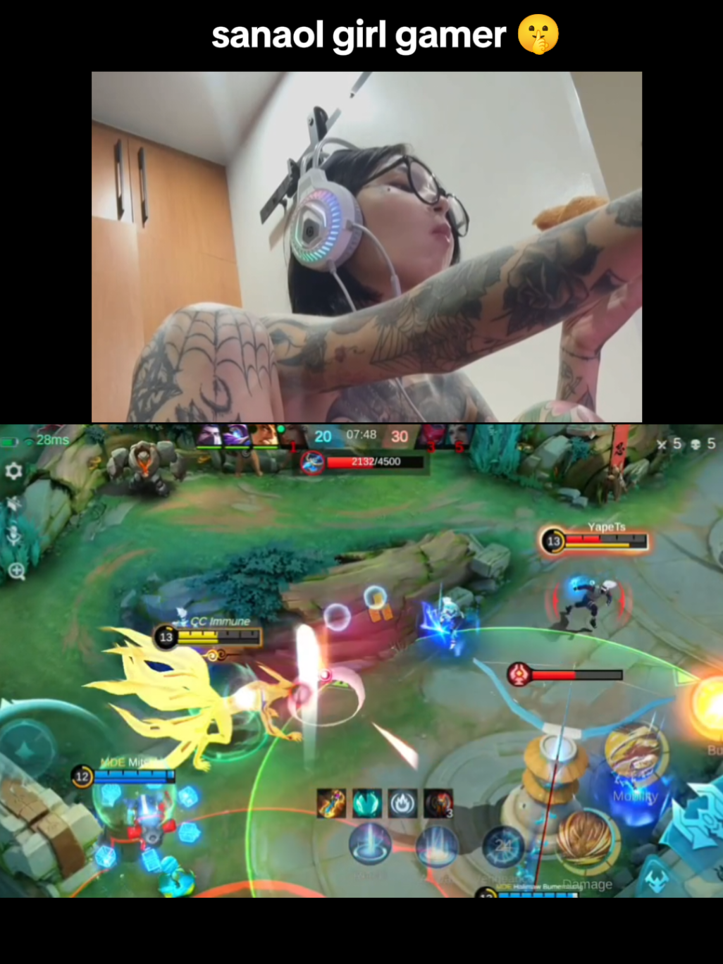 Katrina Lim playing ML#katrinalim #noimnotdaichi #MLBBXNARUTO #MLBB #MobileLegendsBangBang 
