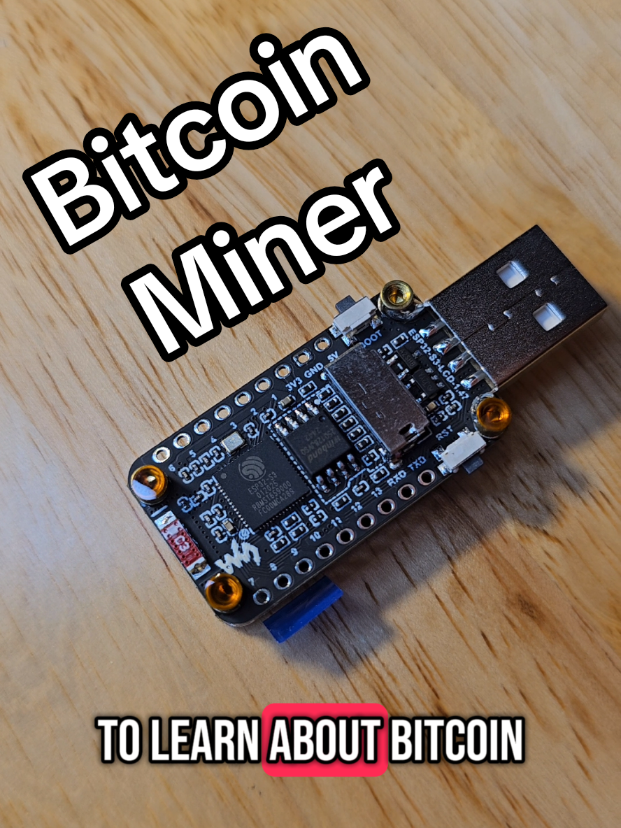 There's a new version of the awesome NerdMiner USB Solo Bitcoin Miners! A large screen variant. Bright, Crisp, Stats right on the mining device! #crypto #bitcoin #techtok #TechInnovation #EfficientMining #usbminer #nerdminer #bitcoinmining #passiveincome #technology 