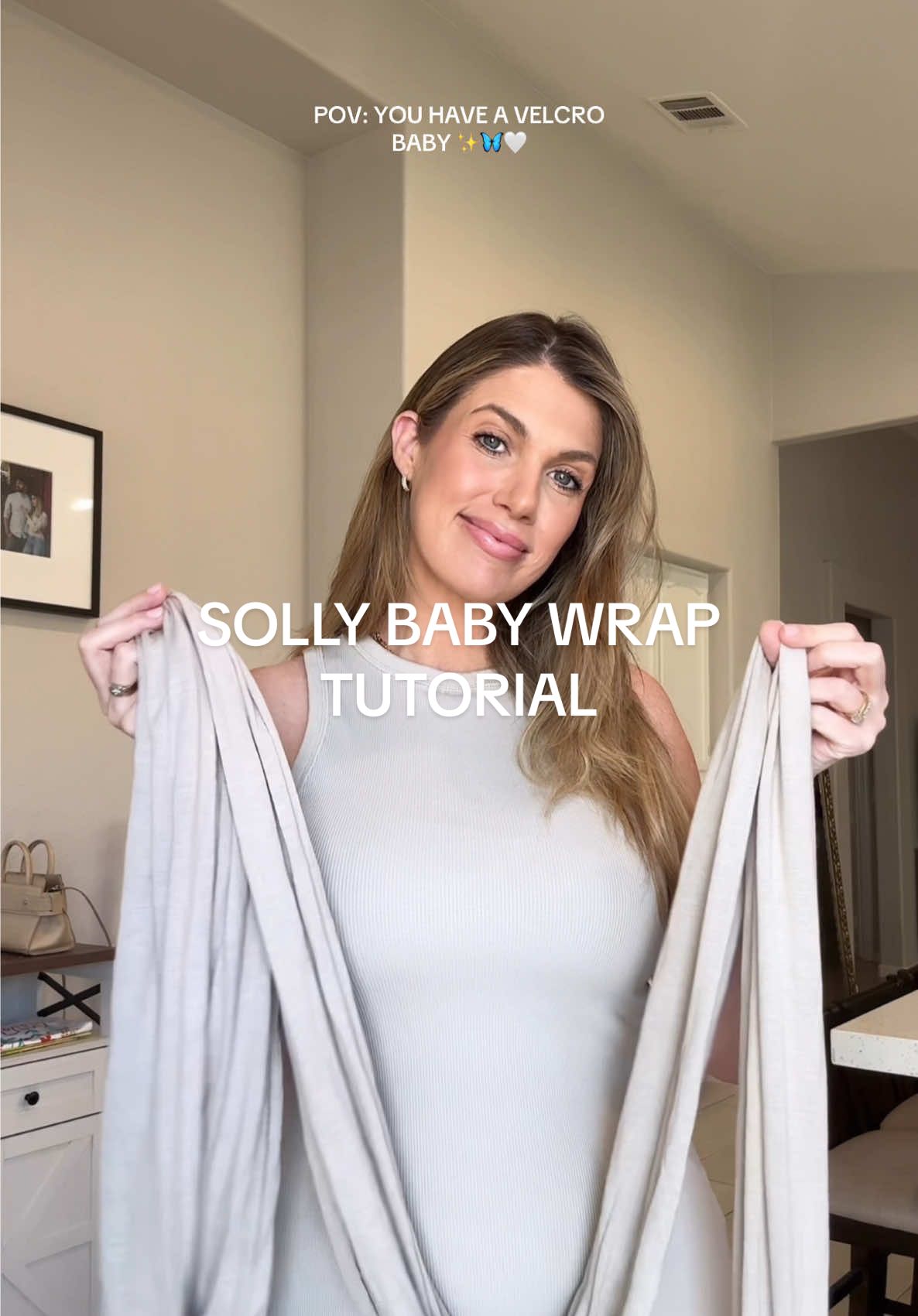I was a little intimidated at first, but once I learned how to do it I fell in love with having my baby girl so close to me! @Solly Baby #sollybabywrap #sollybabytutorial #babywearing #motherhoodjourney #firsttimemom 
