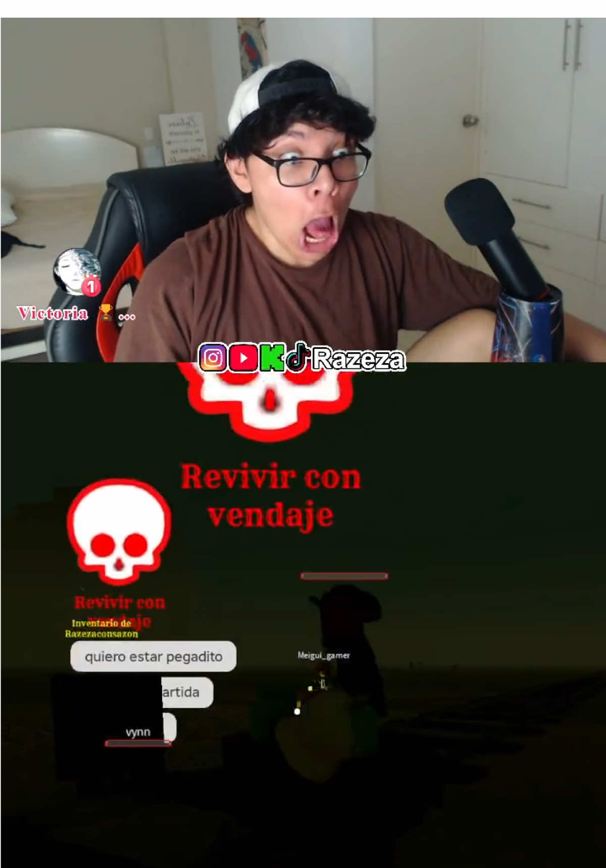 me matan salvando vidas 😭😭 #streamer #humor #gracioso #rieles #deadrails #robux #boblox 