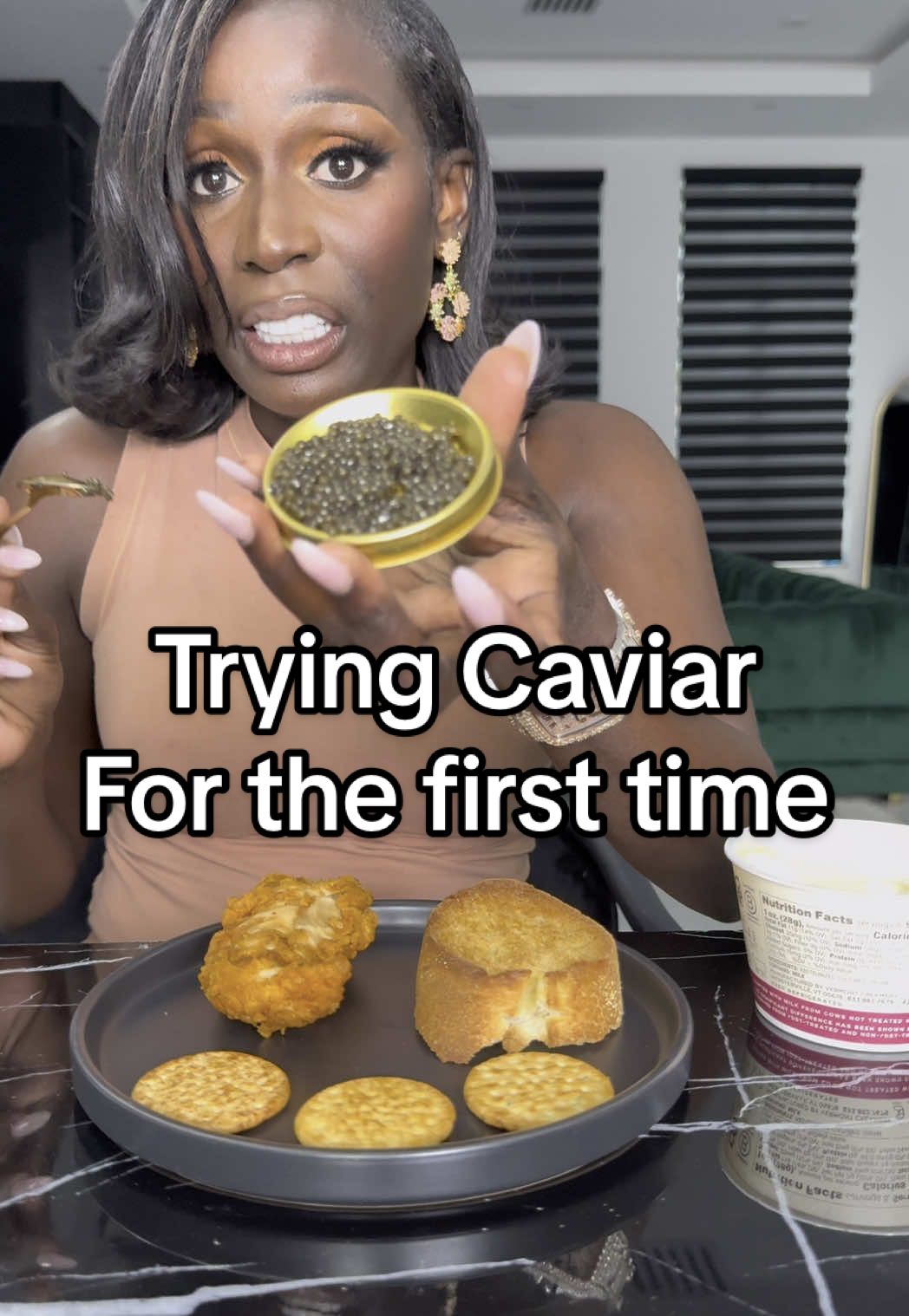 I never thought I would like fish eggs 🫣 Caviar is actually good! 