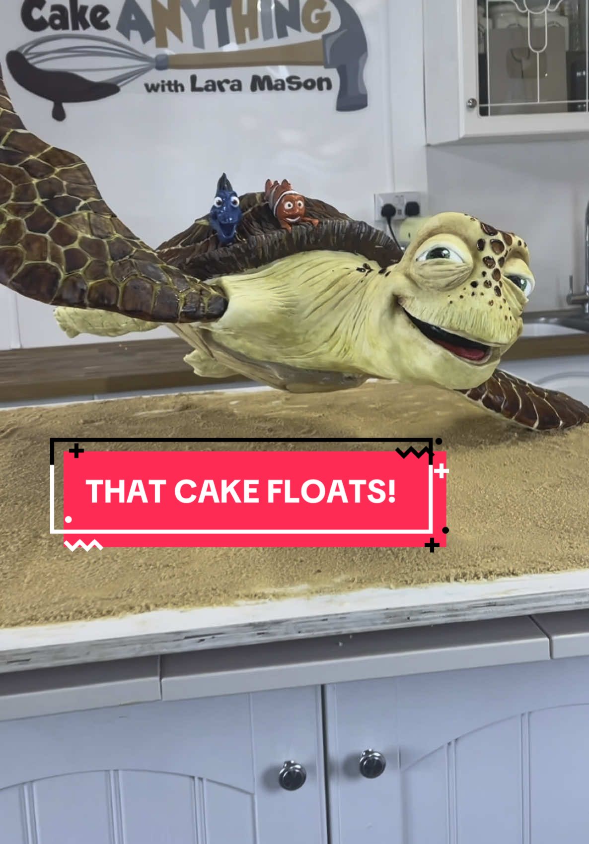 Dude! It’s a cake! You can even eat Dory 🐟 #cake 