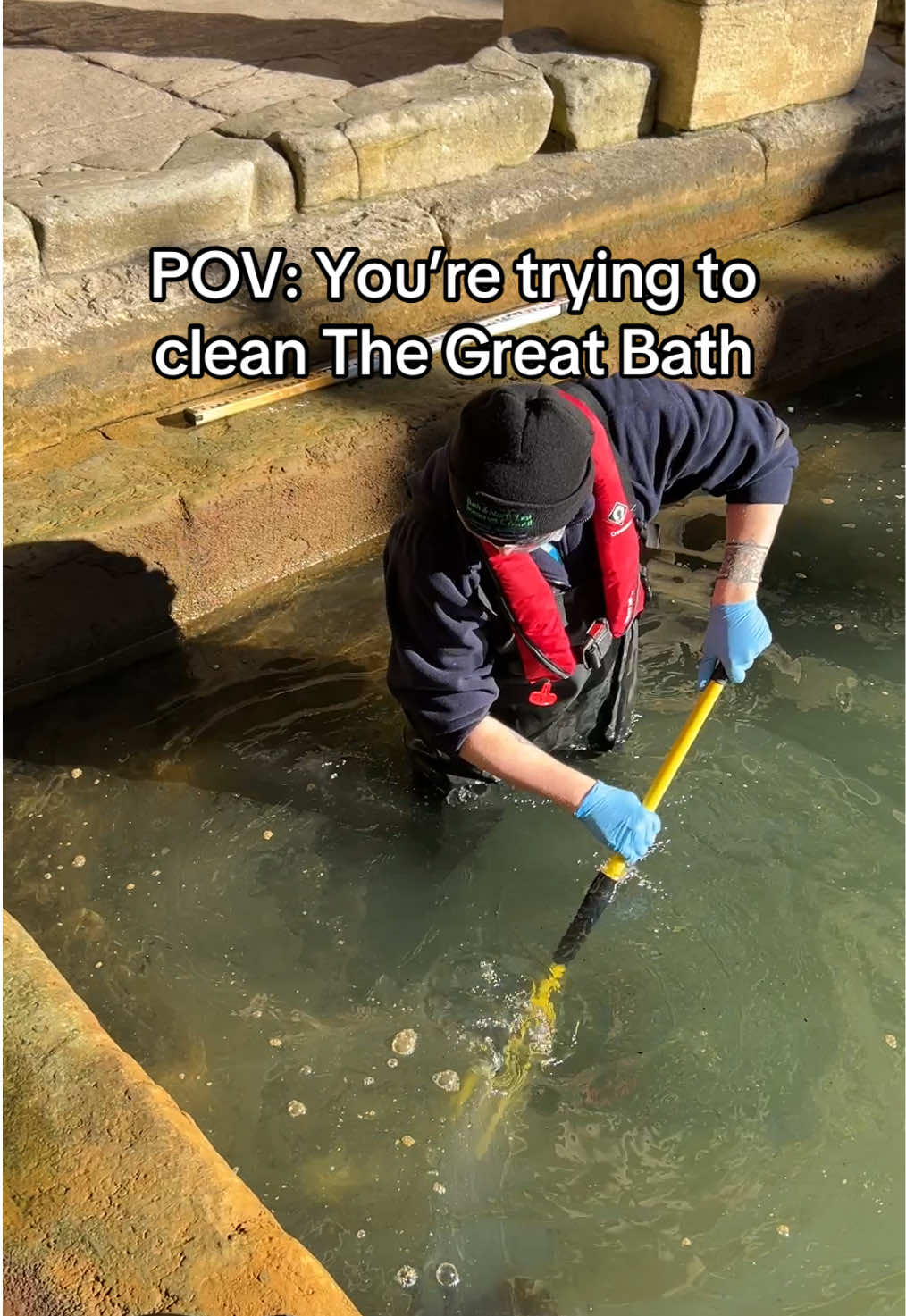 It’s nearly cleaning time again 😮  #CleanTok #museumtok #historytok #RomanBaths #RomanEmpire #AncientRome #TheRomanBaths #mustvisit #cleaning 