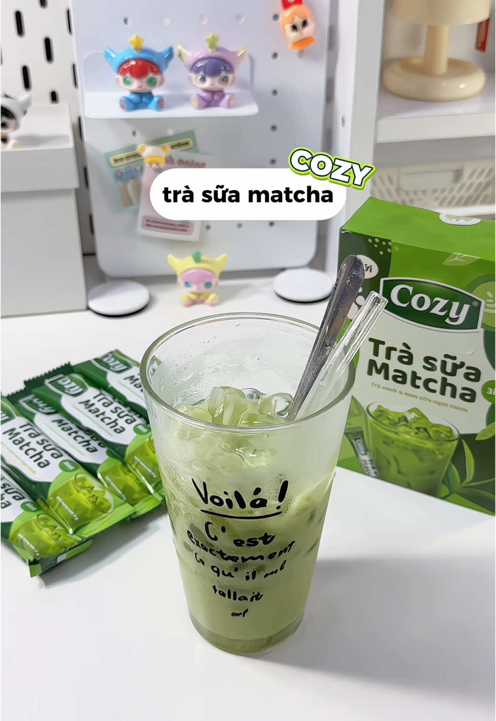 trà sữa matcha Cozy #cozy #trasuamatchacozy #trasuamatcha #unboxing #xh #fyp 