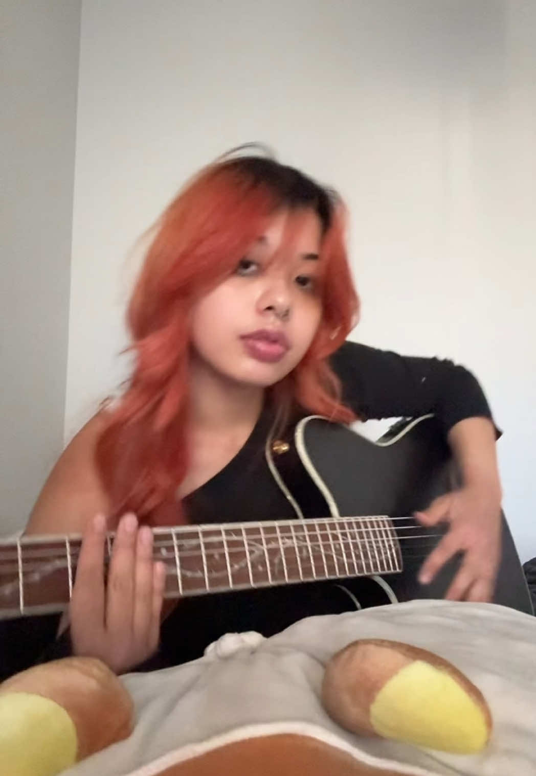 forcing myself to learn more songs on guitar after only playing bass for 2 years🫡 #thestorysofar #navyblue #guitarcover 