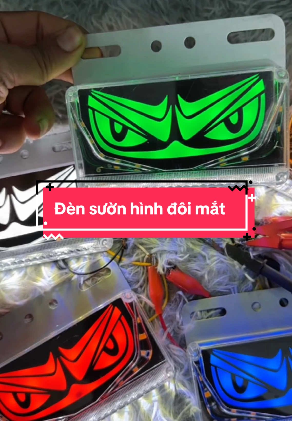 Đèn sườn hình đôi mắt nhiều màu sắc cho anh em lựa chọn , led dùng điện 12v và 24v#atrongj #dochoixetai #ledsuon #ledsuonxetai #ledsuondoimat #ledsuonmatquy #leddoimat #ledmatquy 