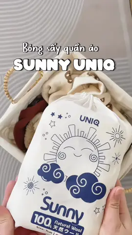 Bóng sấy quần áo len lông cừu UNIQ Sunny, giúp khô nhanh, tiết kiệm điện, chống nhăn, thơm quần áo #bongsayquanaouniq #bongsayquanao #sayquanao 