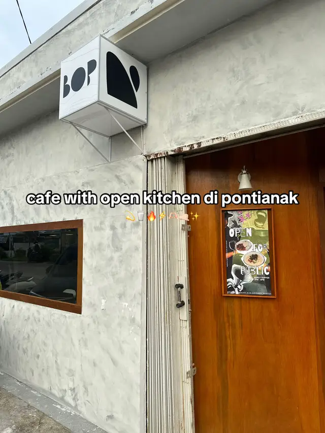 muncul lagi ni, cafe dengan ide fresh, nampilin open kitchen di tempatnya, jangan sampai dilewatkan buat malam minggu nanti ya! 📍@bop___house  Jalan Kemakmuran, 46 see you! #PontianakKuliner #PontianakJajan #cafesthetics #bophouse #fyppppppppppppppppppppppp #CafePontianak #jajanpontianak #openkitchen #cafebandung #cafejogja #cafeminimalis #cafecozy 