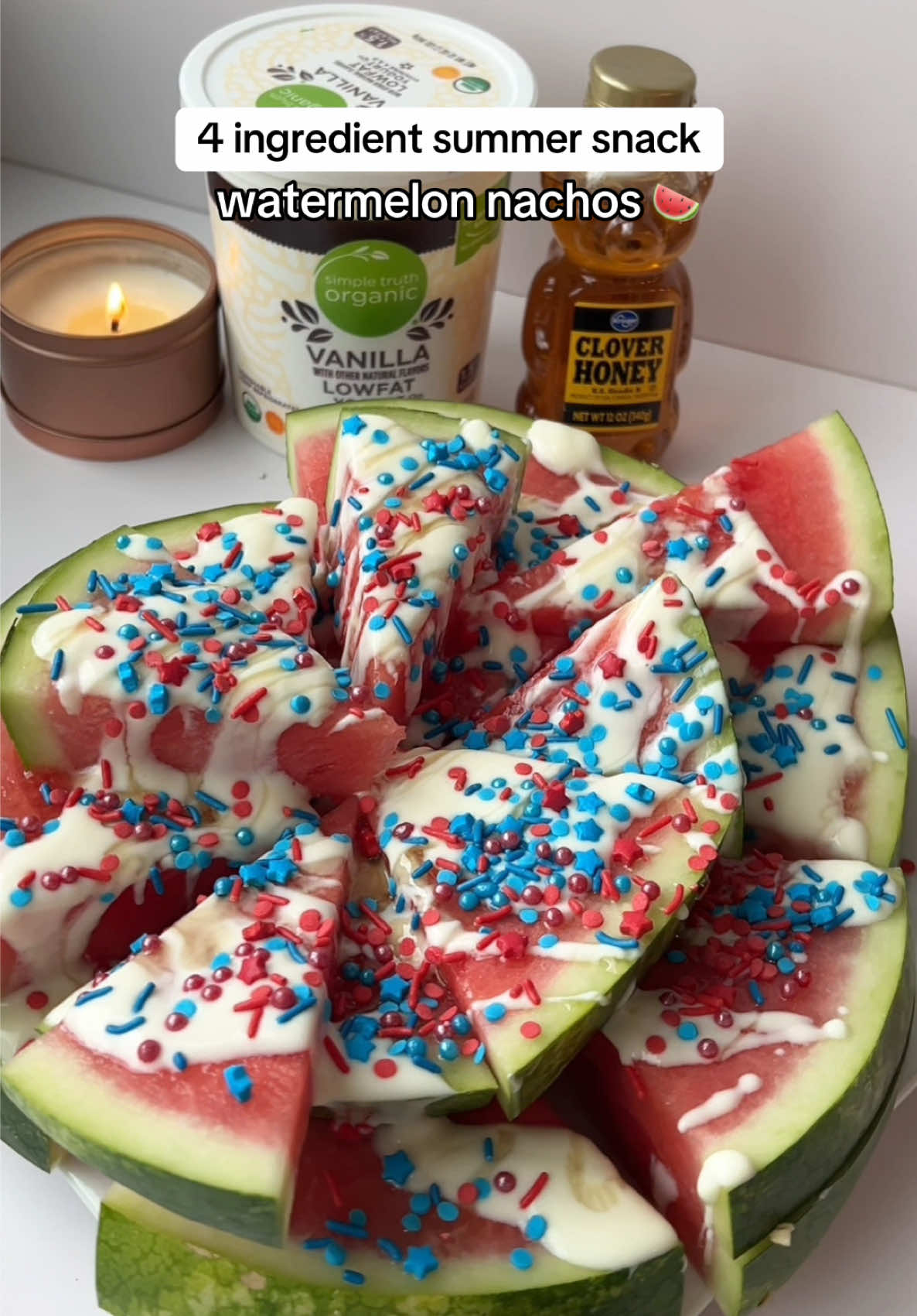 Summer isn't complete without these easy and refreshing watermelon nachos 🍉 #kroger #memorialdayweekend #watermelon #summerrecipes #nachos #watermelonrecipes #summerfood #snacks 