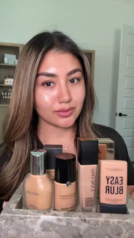 Shade Twin Trend 👯‍♀️ I am a light medium neutral undertone   @Anastasia Beverly Hills Impeccable Foundation 3N @Huda Beauty Easy Blur 330N Butter Pecan @Haus Labs by Lady Gaga Triclone 270 Light Medium Neutral  @Lancôme Teint Idole 330 @Armani beauty Luminous Silk 5.75 @NARS Cosmetics Light Reflecting Stromboli  #shadematch #shadetwin #shadetwins #foundation #fullcoveragefoundation #undertone #colortheory #makeuptrend #makeup 
