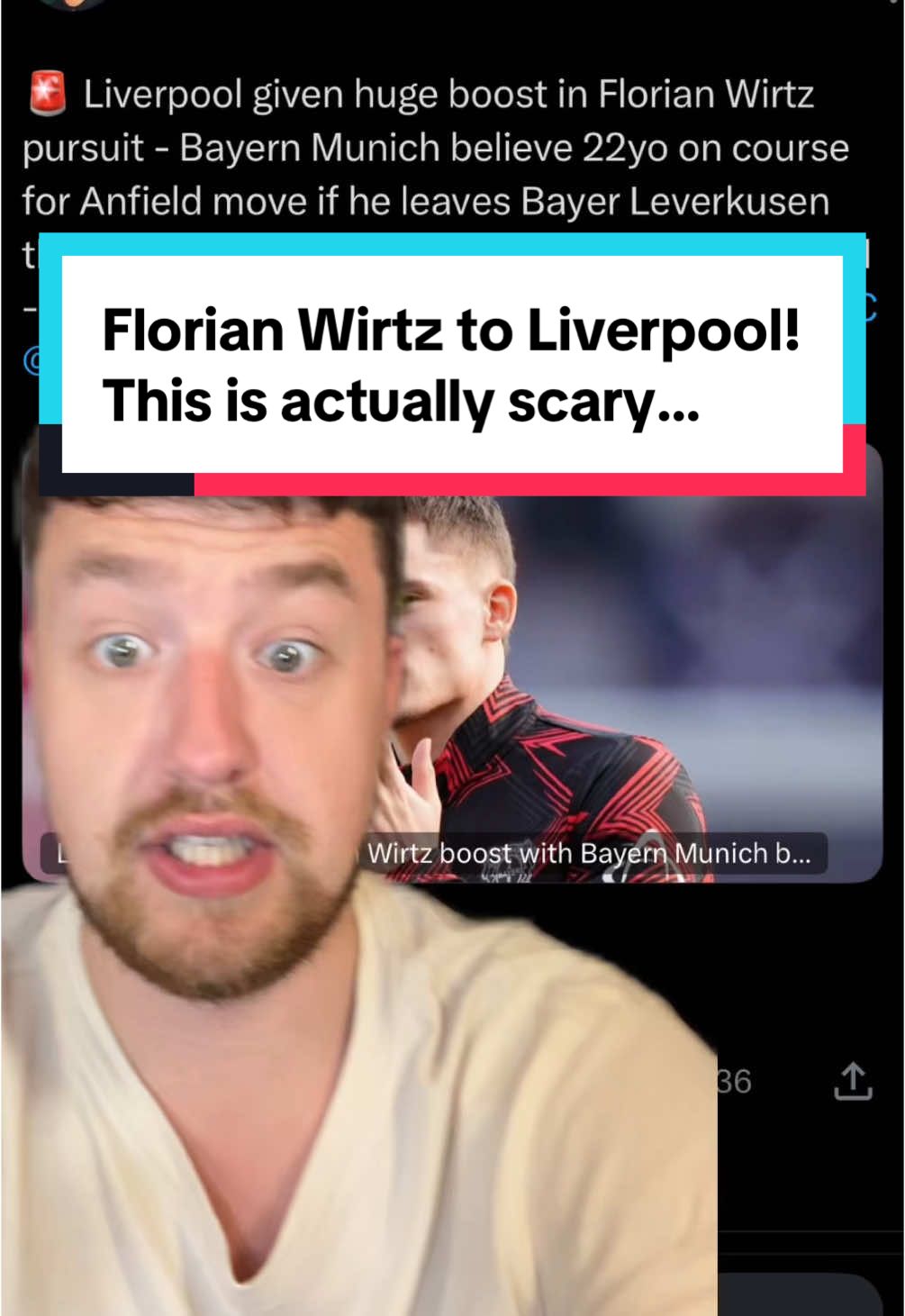 Florian Wirtz to Liverpool! This is actually scary… according to David Ornstein and Fabrizio Romano Florian Wirtz preference this summer if he leaves Bayer Leverkusen is to join Liverpool ahead of Manchester City or Bayern Munich #liverpoolfc #lfc #liverpoolfans #ynwa #florianwirtz #manchestercity #mancity #fcbayern #rorytalksfootball 
