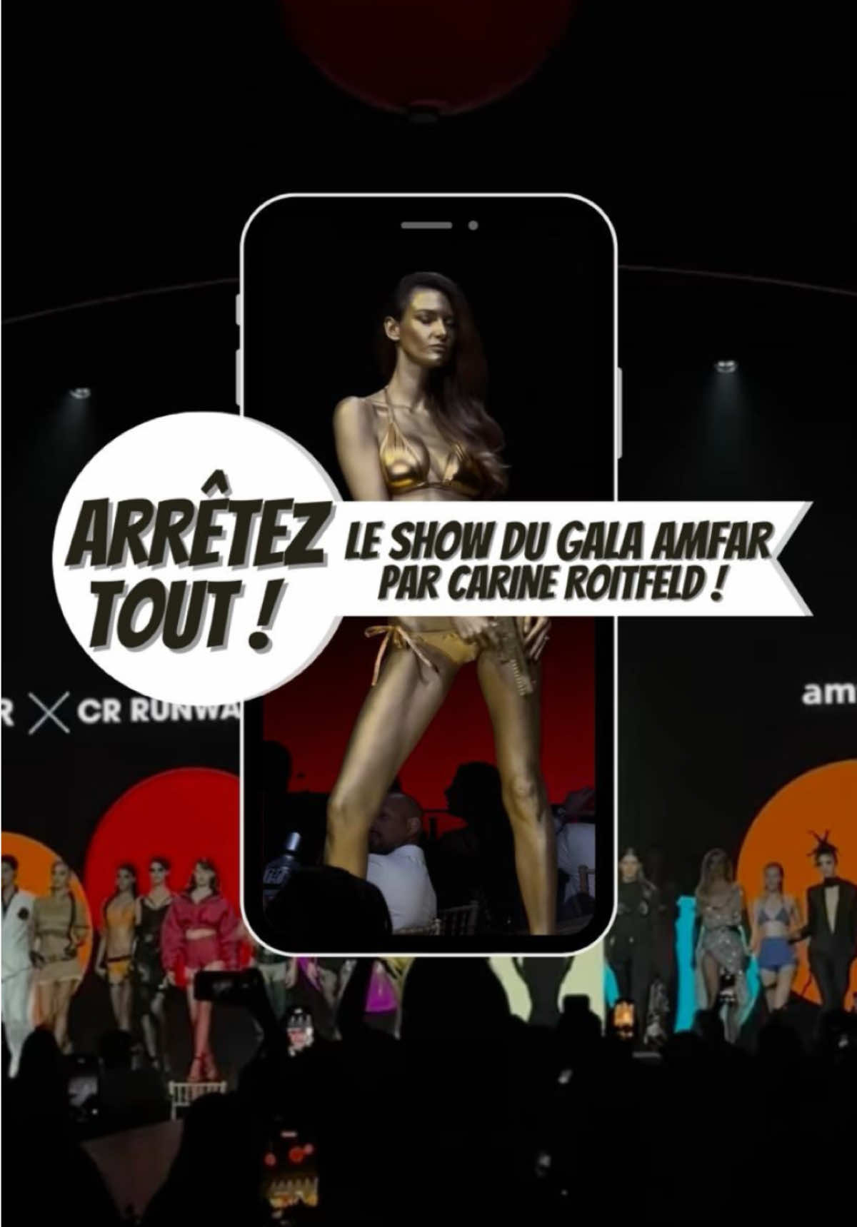 Arrêtez tout : le show par @Carine Roitfeld pour @amfar ! ✨
