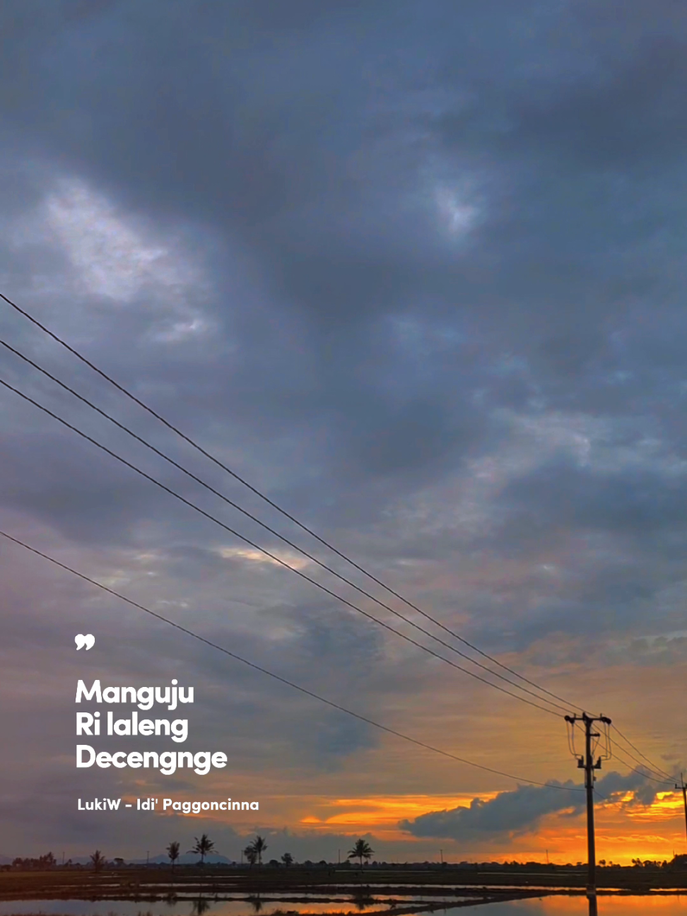 #CapCut rekko mattongeng tongeng e tasappa iyana taunna🥰 #idipaggoncinna #liriklagubugis #slowmo #fyp 